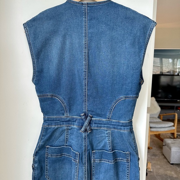 NWOT Free People CRVY Hyde Park Flare Leg Jumpsuit, size 2 - Picture 5 of 6